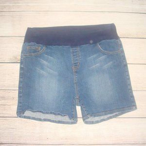 Kika Maternity Denim Jean Shorts M